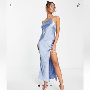 Never worn, original tags satin bridesmaid, wedding guest dress